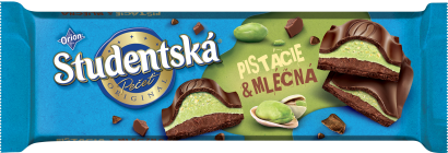 MLIEČNA ČOKOLÁDA & PISTÁCIE