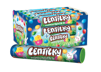 LENTILKY MINIVAJÍČKA V TUBĚ 140 G
