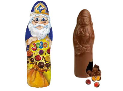 ORION Mikuláš s JOJO želé v čokoládě 120 g