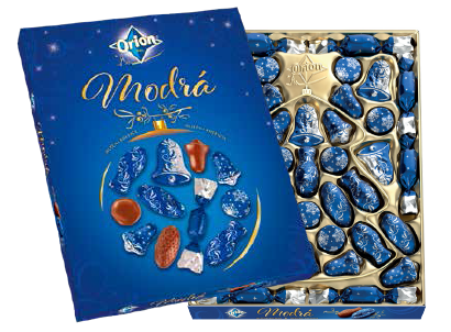 ORION Vánoční kolekce modrá mléčná 500 g